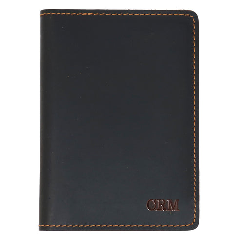 Floto Leather Passport Wallet in dark brown 3